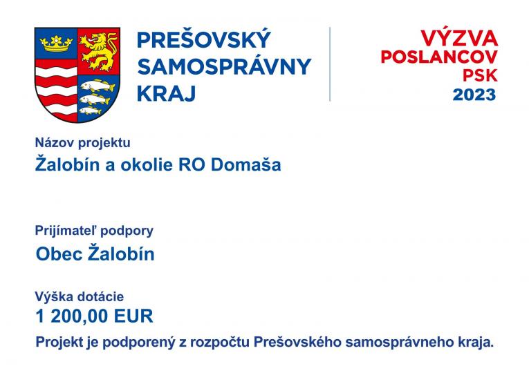 Žalobín a okolie RO Domaša