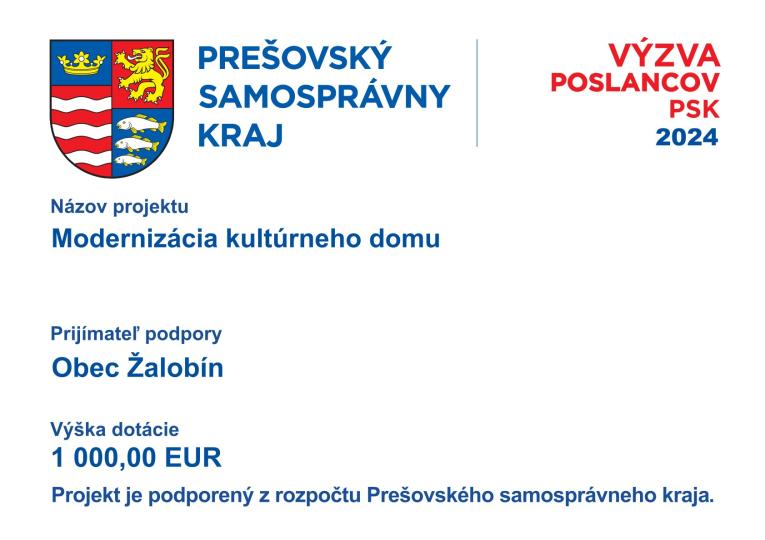 Modernizácia kultúrneho domu