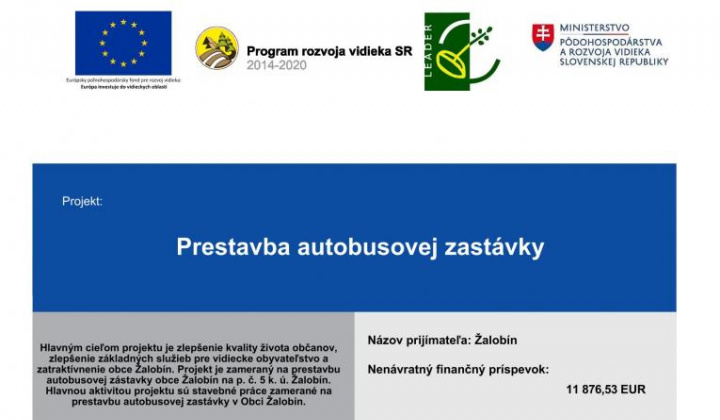 Fotka - Prestavba autobusovej zastávky