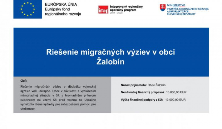 Fotka - Riešenie migračných výziev v obci Žalobín