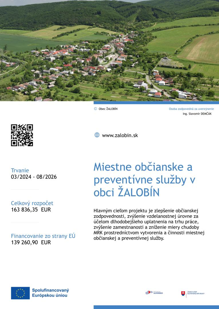 Fotka - Miestne občianske a preventívne služby v obci Žalobín