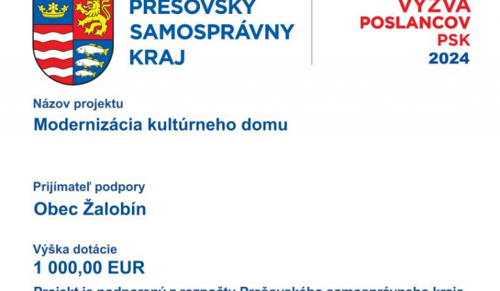 Fotka - Modernizácia kultúrneho domu