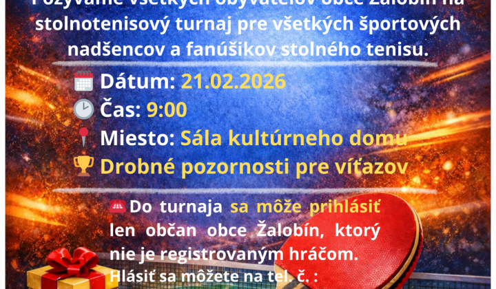 Fotka - Stolnotenisový turnaj