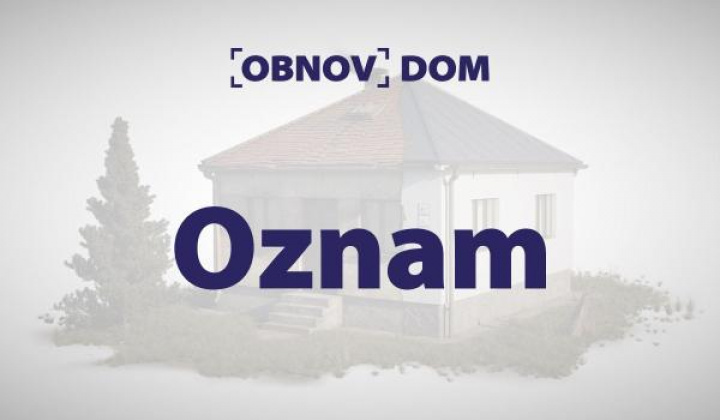 Fotka - Dnes začína nová výzva Obnov dom mini+